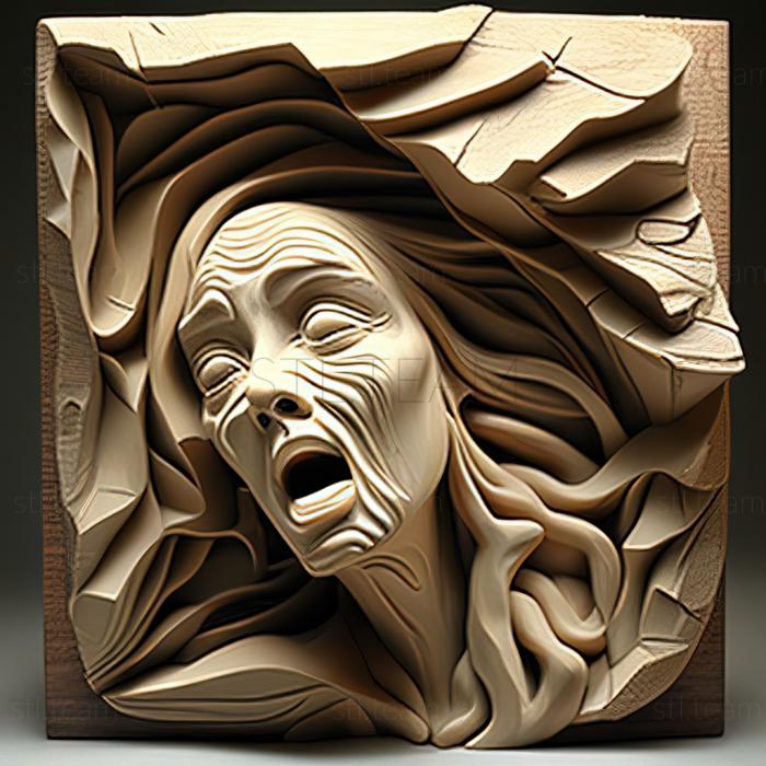 3D модель Эллен Барбара Сегнер, американская художница. (STL)